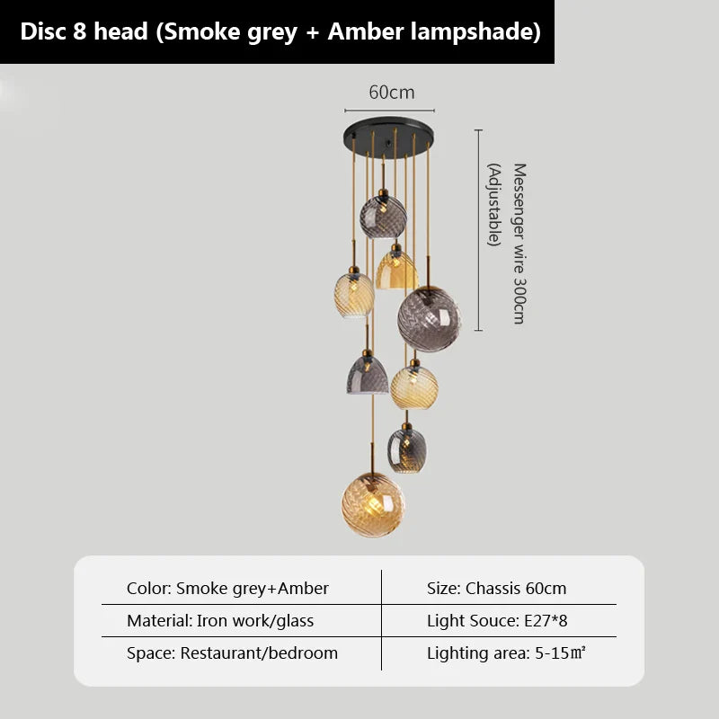 Suspensions LED en verre ultra tendance