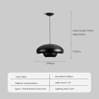 Suspension LED Nordic Champignon suspendu - Design Épuré
