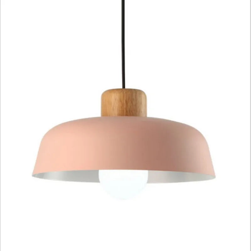 Suspension Luminaire LED Nordik Bois Abat-jour Aluminium - Déco Chic