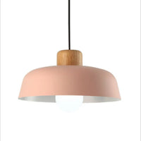 Suspension Luminaire LED Nordik Bois Abat-jour Aluminium - Déco Chic