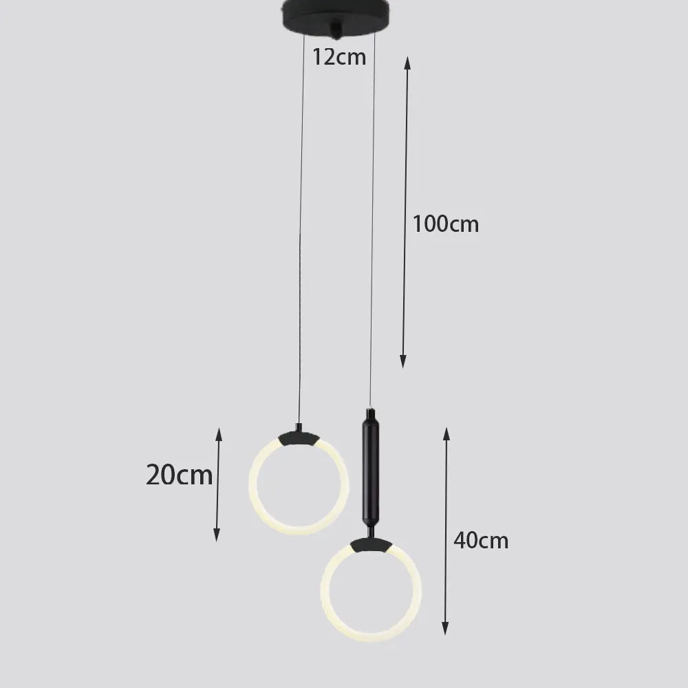 Suspension lampe Nordique Créatif LED 360° - Lumière Art Luxe