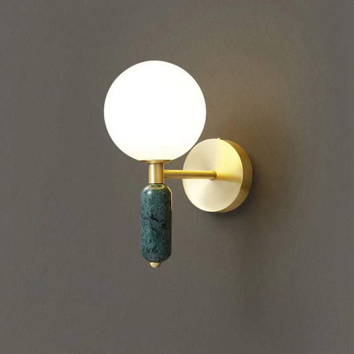 Applique murale LED en verre au design nordique contemporain