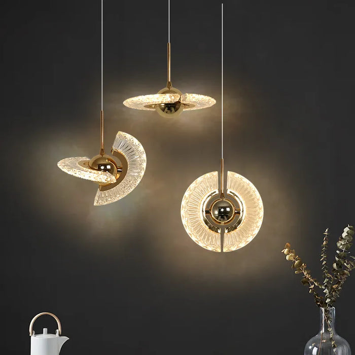 Suspension rotative multi-style Led Lights - Avec des lumières rondes pour votre maison et intérieur.