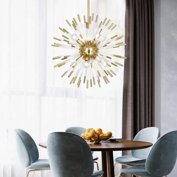 Lustre LED en cristal design moderne de luxe