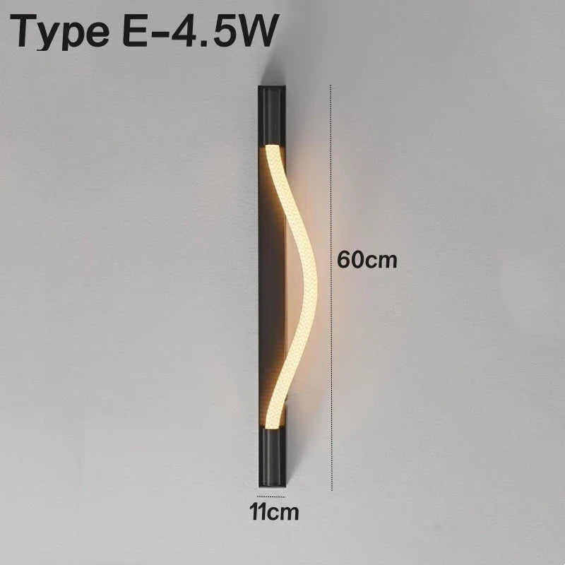 Applique murale LED Minimaluxe en Silicone et Fibre Tissée
