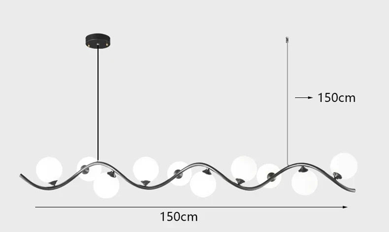 Lustre LED Design Moderne pour Éclairage Intérieur Suspendu