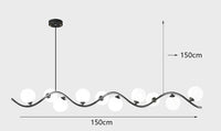 Lustre LED Design Moderne pour Éclairage Intérieur Suspendu