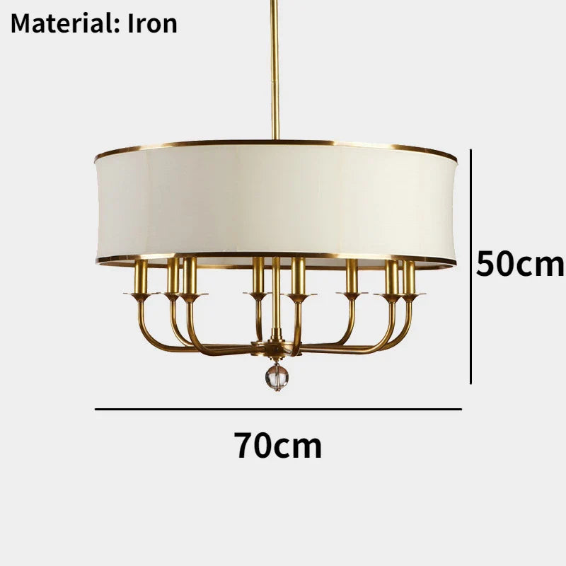 Lustre Cuivre Créatif de Style Américain