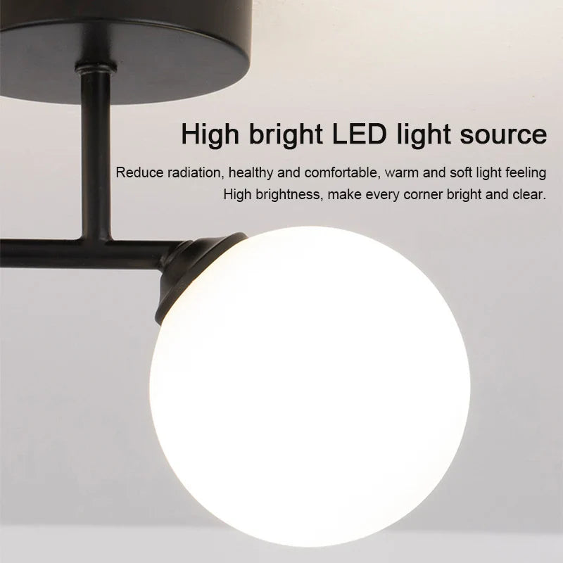 Plafonnier LED Nordique pour Décor Intérieur