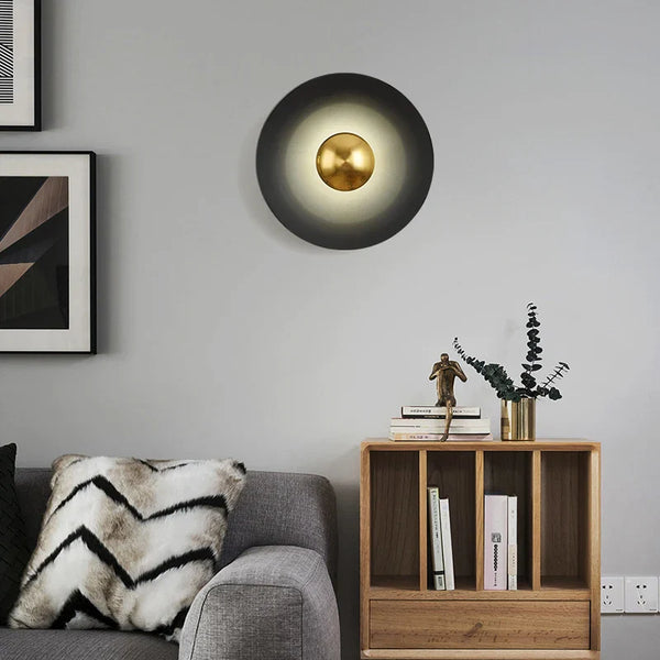 Applique murale LED ronde de luxe pour une décoration moderne