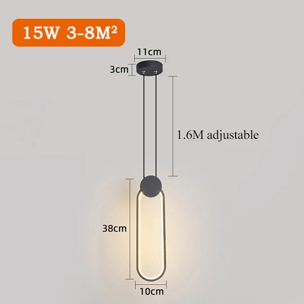 Suspension LED de design moderne