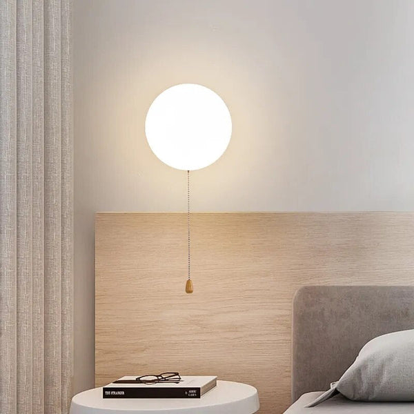 Applique Murale LED Nordique en Verre avec Interrupteur - Ventes Directes d'Usine