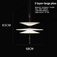 Sandyha Lustre Style Soucoupe Volante LED Moderne pour Décoration Intérieure