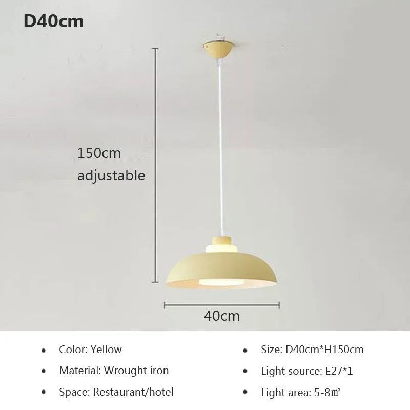 Suspension LED nordique minimaliste à tête unique - Design Scandinave