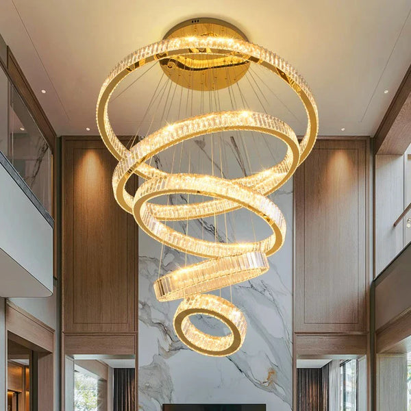 Lustre de Maison Moderne en Cristal de Luxe