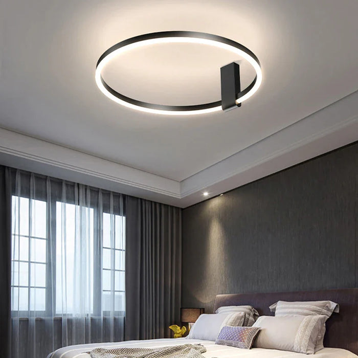 Plafonnier LED minimaliste moderne pour une décoration loft tendance