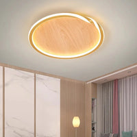 Plafonnier LED Bois Net Rouge