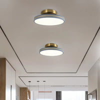 Plafonnier LED Doré en Métal