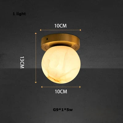 Pingpong World G9 LED Collection - Lustre en marbre suspendu
