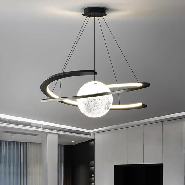Lustre de Salle à Manger Moderne avec Éclairage LED Interne