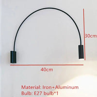 Applique Murale LED Dorée Courbée