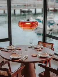 Lustre nordique en fil de verre pour une décoration moderne