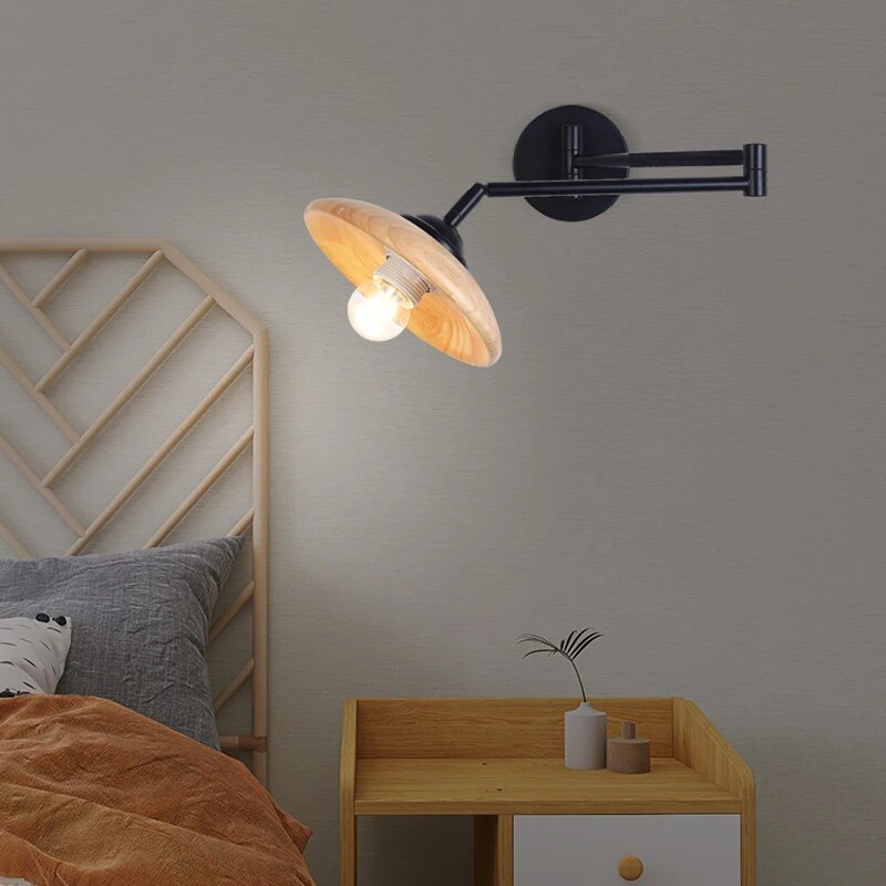 Applique murale bois design ajustable considérée minimaliste