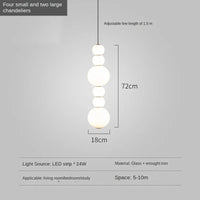 Suspension Deluxury Europe Glass LED Bottle Design