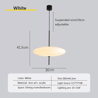 Suspensions "Modern UFO" noires et blanches