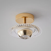 Plafonnier LED de luxe en verre Armaton