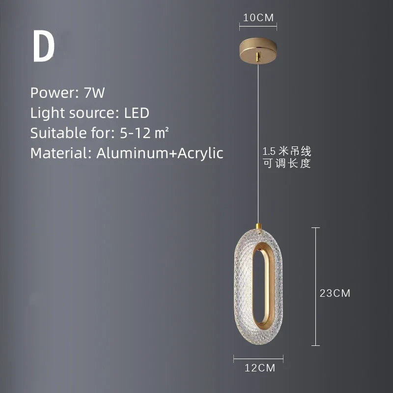 Suspension rotative multi-style Led Lights - Avec des lumières rondes pour votre maison et intérieur.