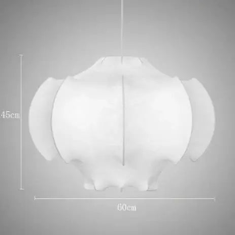 Suspension Cirrus nordique minimaliste en soie style japonais par West Elm