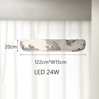 Lustre moderne rectangulaire - Couleur Hazel