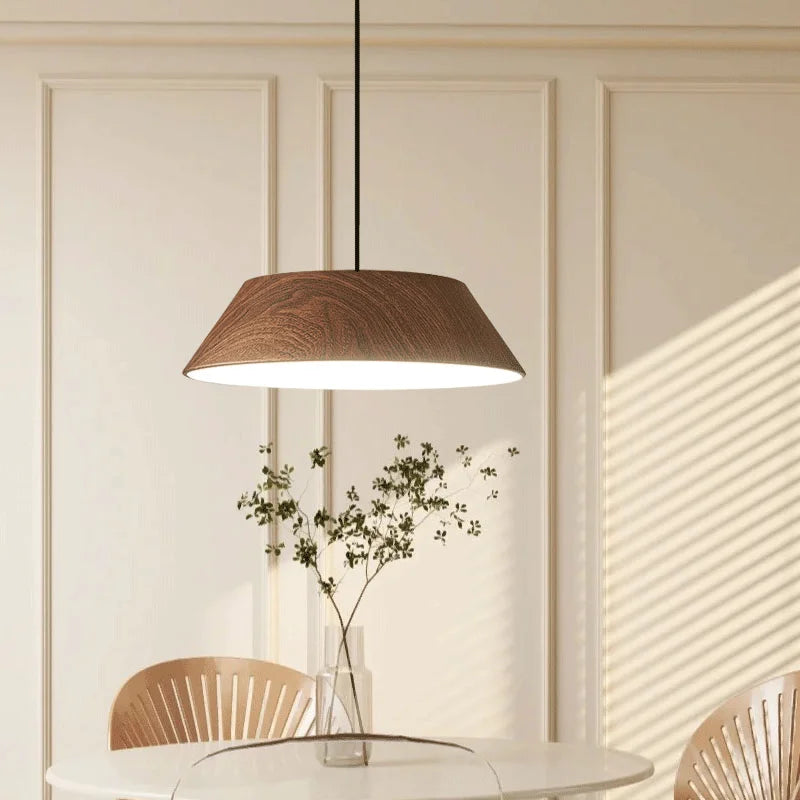 Lustre en Noyer pour Salle à Manger et Bar