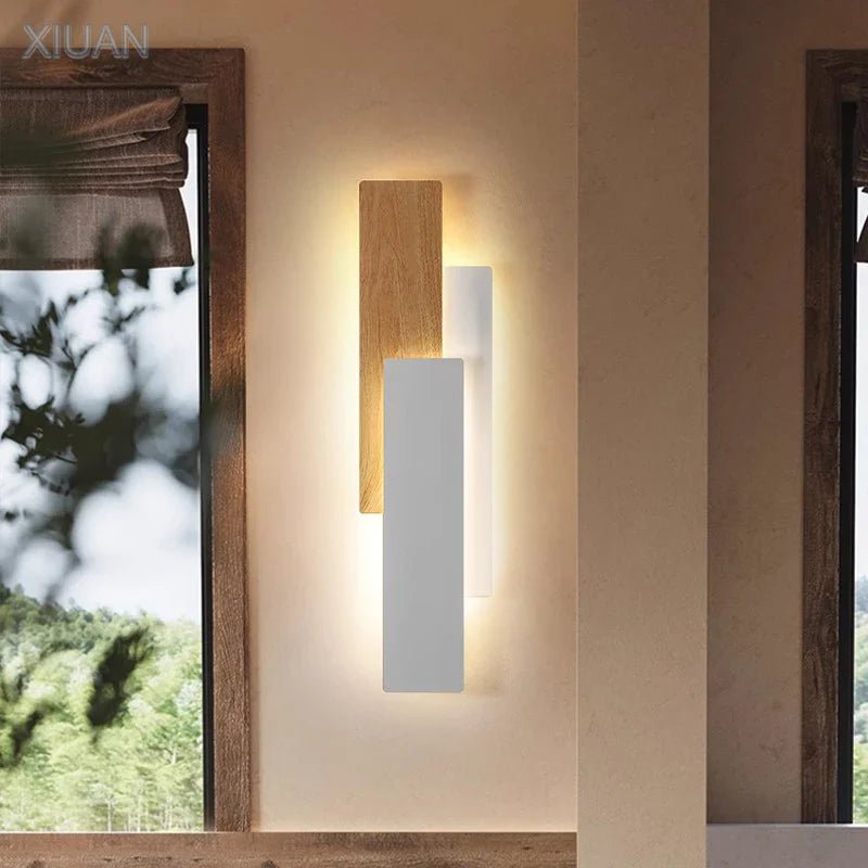 Applique murale Smart en bois de noyer