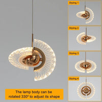 Suspension rotative multi-style Led Lights - Avec des lumières rondes pour votre maison et intérieur.