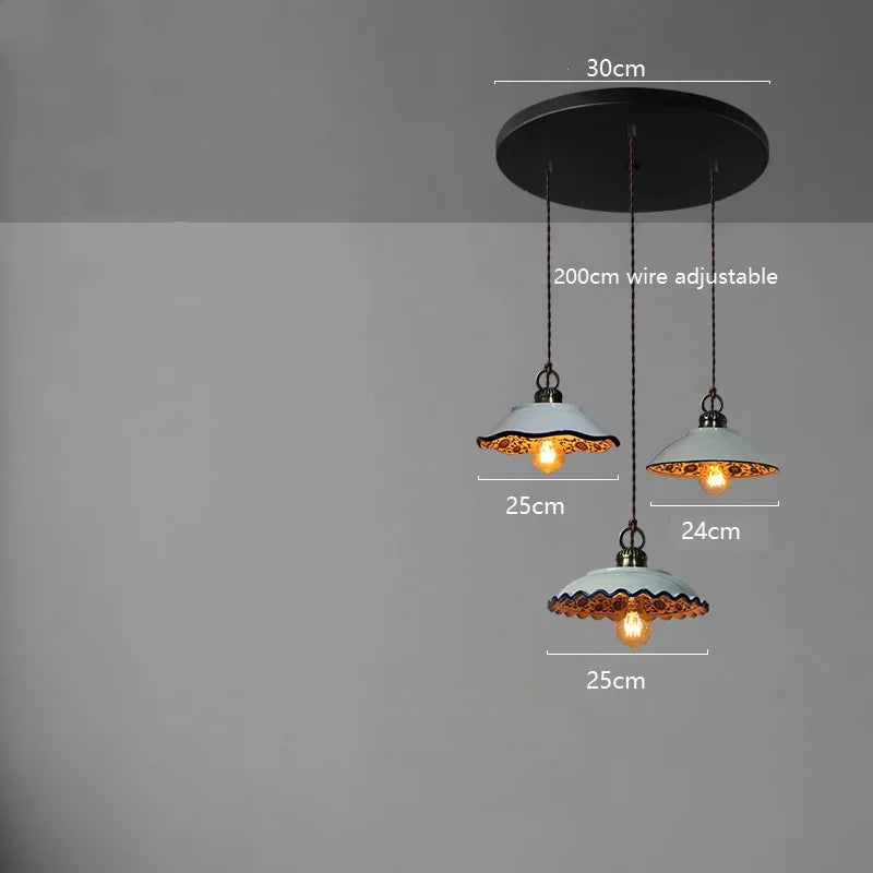 Suspension LED en céramique contemporaine minimaliste