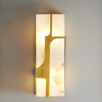 Applique rectangulaire Luxe en marbre artificiel LED
