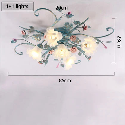 Plafonnier Fleur Chaud et Romantique pour Chambre de Princesse