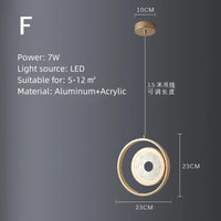Suspension rotative multi-style Led Lights - Avec des lumières rondes pour votre maison et intérieur.