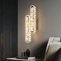 Applique Murale LED Moderne en Cristal Rectangulaire Nordique - Luminance Nordica