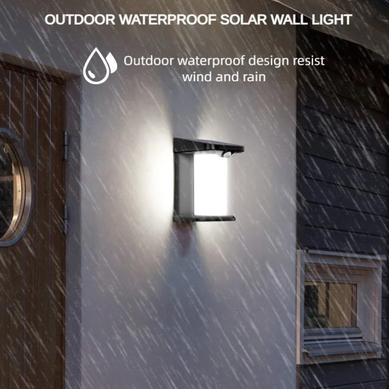 Applique murale solaire LED extérieur avec capteur de mouvement