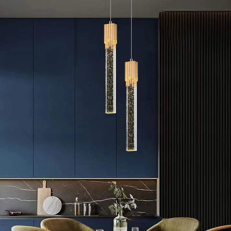 Suspension de luxe pour chambre moderne avec Led cristal