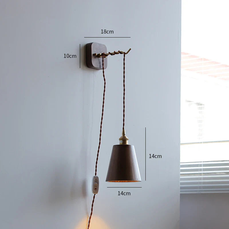 Applique murale noyer pour un intérieur moderne