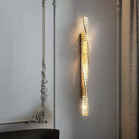 Applique murale en cristal torsadé Élégance Brillante