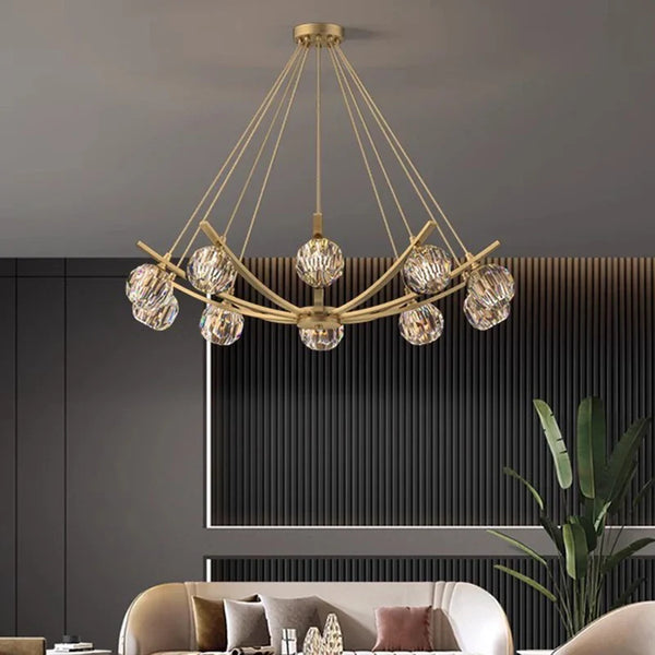 Lustre LED suspendu moderne pour un éclairage intérieur élégant