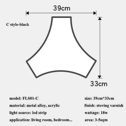 Plafonnier LED Moderne ADN pour Décoration Intérieure Loft Café Bar®