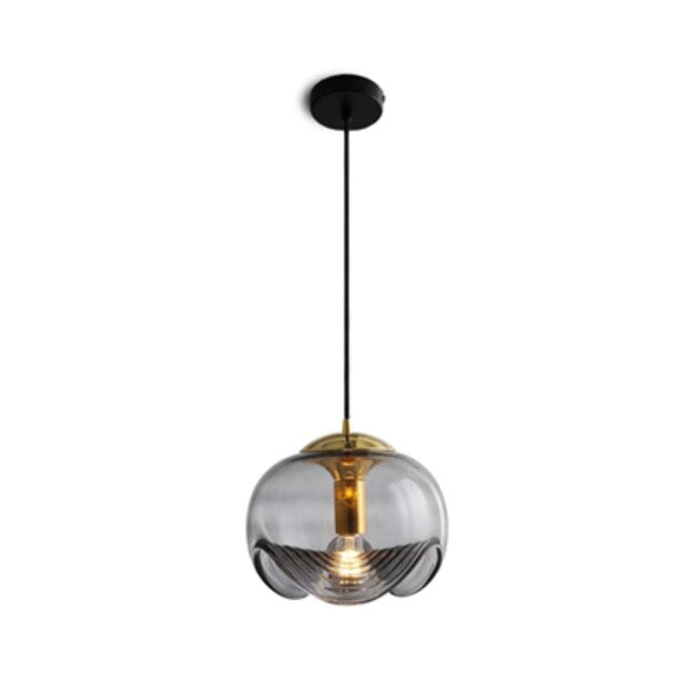 Suspension Janice : Design unique avec abat-jour en verre