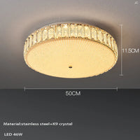 Plafonnier LED de luxe en cristal et design moderne - Édition 2024