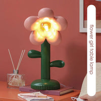 Lampe de table florale innovante